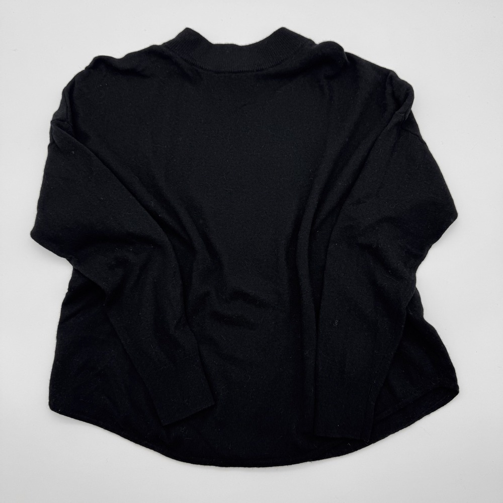 Madewell Womens Black Merino Wool Alpaca Blend Mock Neck Sweater‎ Large
